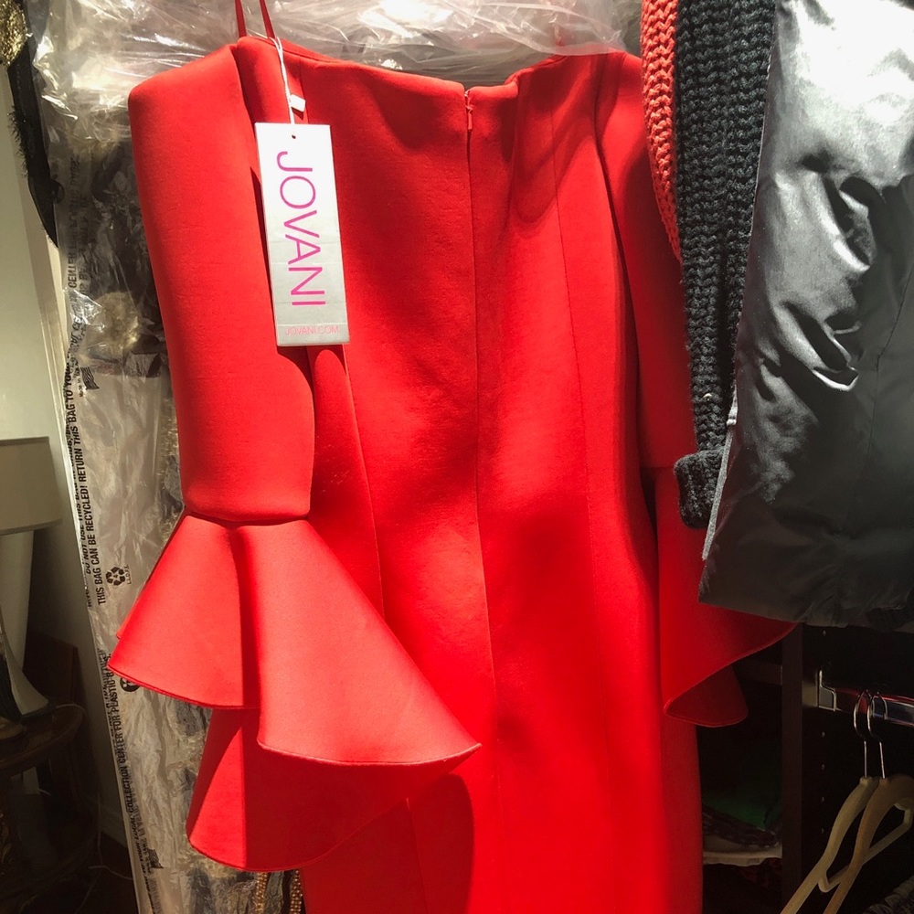 JOVANI RED GOWN - Picture 5 of 5